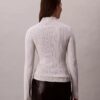 Pullover mit Stehkragen aus Viskosemischung Pullover mit Stehkragen aus Viskosemischung