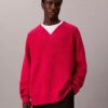 Pullover mit V-Ausschnitt aus Merinowollmischung