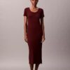 Raffiniertes Midi-Kleid aus Baumwolle Raffiniertes Midi-Kleid aus Baumwolle