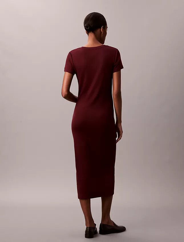 Raffiniertes Midi-Kleid aus Baumwolle Raffiniertes Midi-Kleid aus Baumwolle