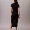 Raffiniertes Midi-Kleid aus Baumwolle