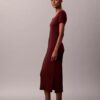 Raffiniertes Midi-Kleid aus Baumwolle Raffiniertes Midi-Kleid aus Baumwolle