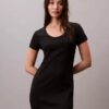 Raffiniertes Midi-Kleid aus Baumwolle