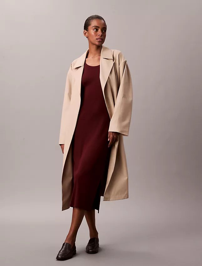Raffiniertes Midi-Kleid aus Baumwolle Raffiniertes Midi-Kleid aus Baumwolle