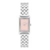 Rechteckige Zifferblatt-Armbanduhr mit Gliederarmband Rechteckige Zifferblatt-Armbanduhr mit Gliederarmband