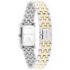 Rechteckige Zifferblatt-Armbanduhr mit Gliederarmband Rechteckige Zifferblatt-Armbanduhr mit Gliederarmband