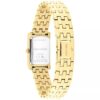 Rechteckige Zifferblatt-Armbanduhr mit Gliederarmband Rechteckige Zifferblatt-Armbanduhr mit Gliederarmband