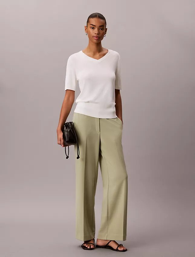 Reisehose aus Stretch-Crêpe Reisehose aus Stretch-Crêpe