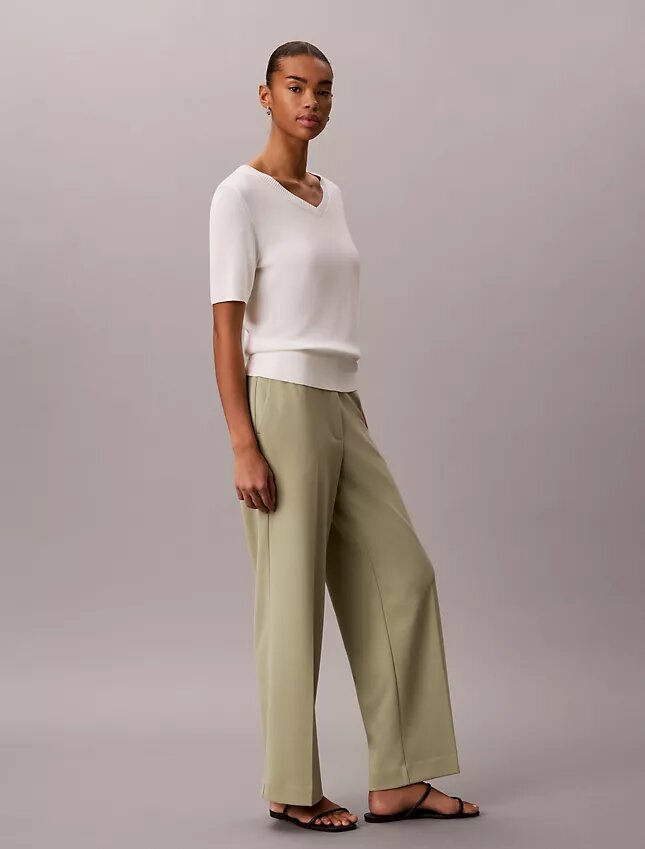 Reisehose aus Stretch-Crêpe Reisehose aus Stretch-Crêpe