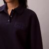 Relaxed CK One Polo Sweatshirt Relaxed CK One Polo Sweatshirt