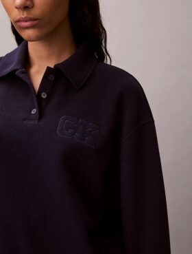 Relaxed CK One Polo Sweatshirt