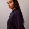 Relaxed CK One Polo Sweatshirt Relaxed CK One Polo Sweatshirt