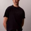 Relaxed T-Shirt mit Micro Logo-Grafik Relaxed T-Shirt mit Micro Logo-Grafik