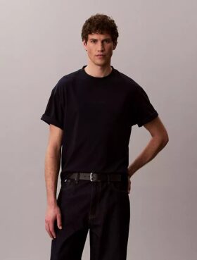 Relaxed T-Shirt mit Micro Logo-Grafik