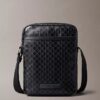 Reporter-Tasche mit durchgehendem Emblem-Logo Reporter-Tasche mit durchgehendem Emblem-Logo