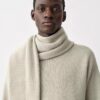 Rex-Kaschmir-Pullover mit Ärmelschal