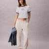 Ringer-T-Shirt mit Logo-Grafik