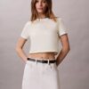 Ringer-T-Shirt mit Logo-Grafik