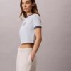 Ringer-T-Shirt mit Logo-Grafik