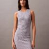 Ripp-Minikleid ohne Ärmel Ripp-Minikleid ohne Ärmel