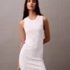Ripp-Minikleid ohne Ärmel Ripp-Minikleid ohne Ärmel