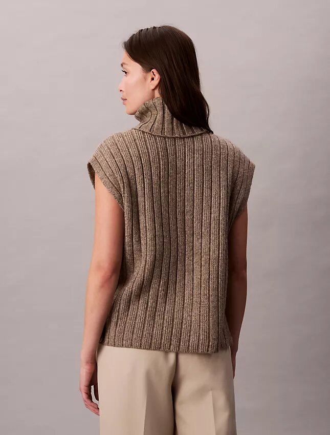 Ripp-Pullover ohne Ärmel Ripp-Pullover ohne Ärmel