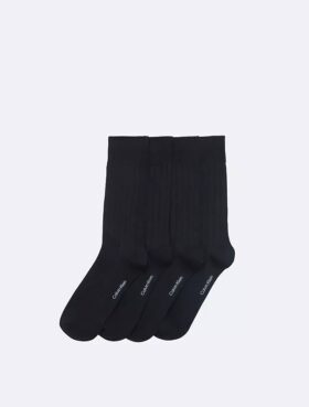 Rippen-Logo 4er-Pack Socken