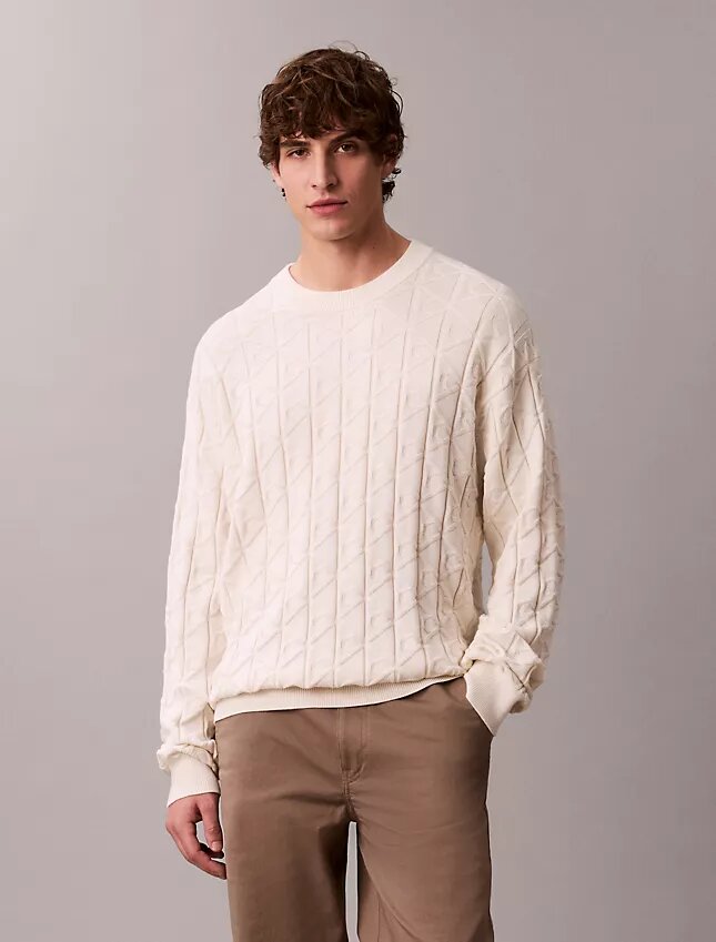 Ripppullover mit durchgehendem Emblem-Logo Ripppullover mit durchgehendem Emblem-Logo