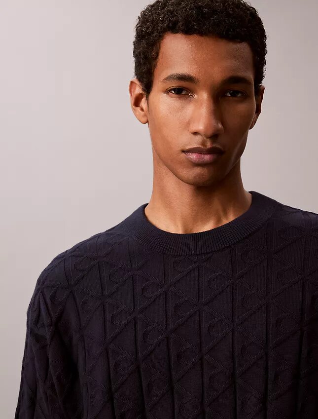 Ripppullover mit durchgehendem Emblem-Logo Ripppullover mit durchgehendem Emblem-Logo