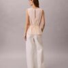 Ärmellose Bluse aus Baumwollpopeline Ärmellose Bluse aus Baumwollpopeline