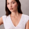 Ärmelloses Midi-Strickkleid