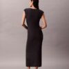 Ärmelloses Midi-Strickkleid