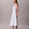 Ärmelloses Midikleid aus Baumwollpopeline Ärmelloses Midikleid aus Baumwollpopeline