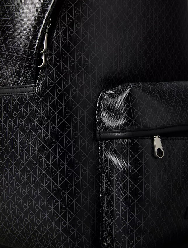 Rucksack mit durchgehendem Emblem-Logo Rucksack mit durchgehendem Emblem-Logo
