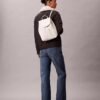 Rucksack mit durchgehendem Emblem-Logo Rucksack mit durchgehendem Emblem-Logo