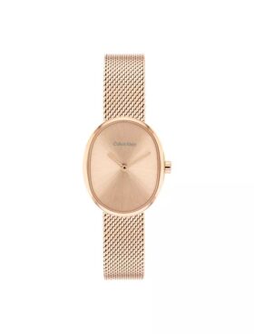 Runde Uhr mit Gliederarmband