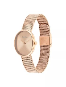 Runde Uhr mit Gliederarmband