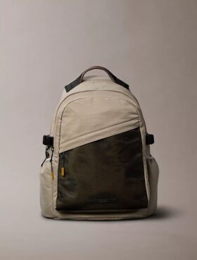 Runder Rucksack mit Mesh-Vorderseite