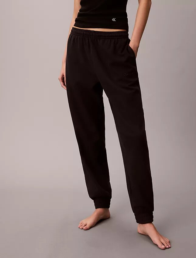 Schlaf-Jogginghose aus Baumwoll-Frottee-Mischung Schlaf-Jogginghose aus Baumwoll-Frottee-Mischung