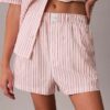 Schlafshorts aus Baumwollpopeline