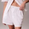 Schlafshorts aus Baumwollpopeline Schlafshorts aus Baumwollpopeline