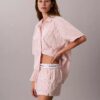 Schlafshorts aus Baumwollpopeline