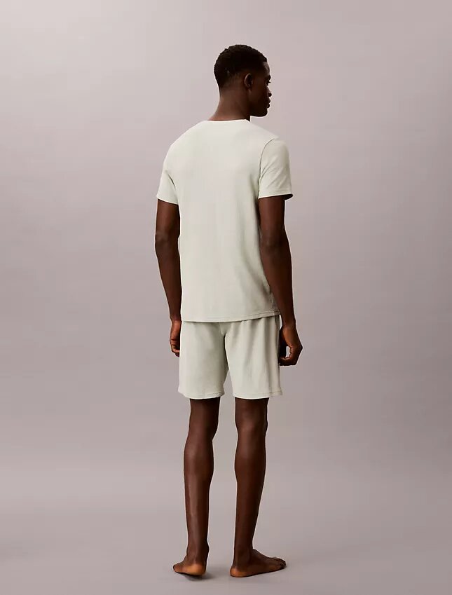 Schlafshorts aus Waffelpiqué Schlafshorts aus Waffelpiqué