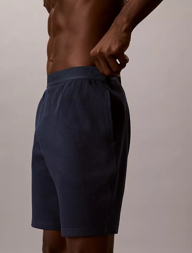Schlafshorts aus Waffelpiqué Schlafshorts aus Waffelpiqué