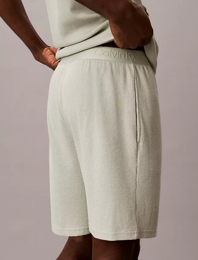 Schlafshorts aus Waffelpiqué Schlafshorts aus Waffelpiqué