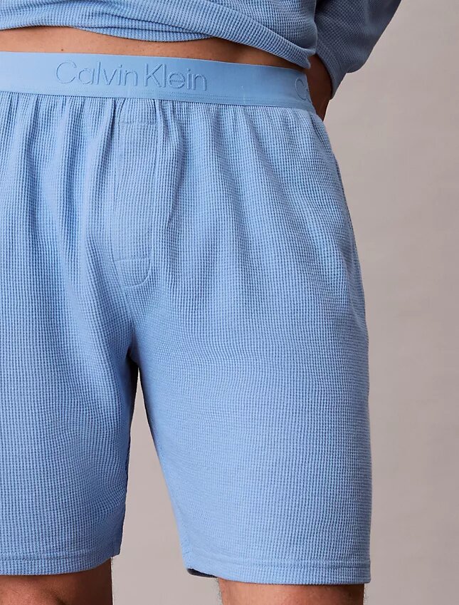 Schlafshorts aus Waffelpiqué Schlafshorts aus Waffelpiqué