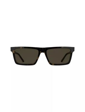 Schlanke Sonnenbrille aus Acetat in modifiziertem Rechteckformat