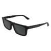 Schlanke Sonnenbrille aus Acetat in modifiziertem Rechteckformat