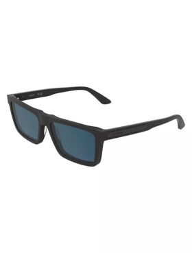 Schlanke Sonnenbrille aus Acetat in modifiziertem Rechteckformat