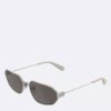 Schlanke Sonnenbrille aus Metall in modifizierter Rechteckform